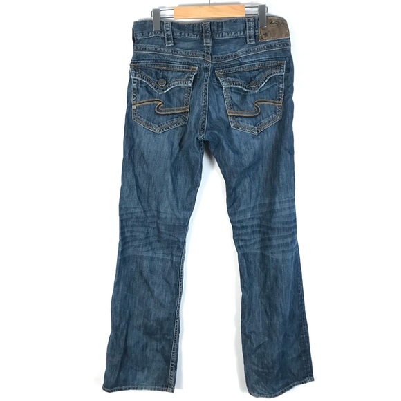 Silver Zac Flap Jeans 32x34 
